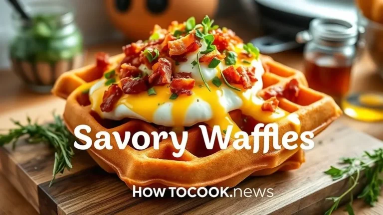 How to Make Savory Waffles: A Delicious Twist on a Classic Favorite