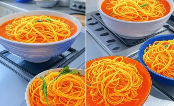 Spaghetti Squash Noodles in Soup